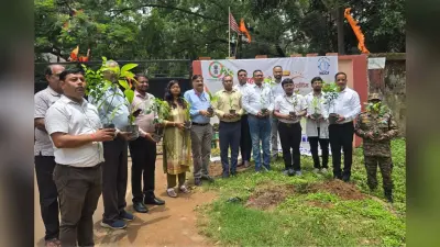 NCCF ने रिम्स परिसर में किया पौधरोपण, स्वास्थ्य के साथ पर्यावरण संरक्षण का संदेश